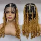 Perruque Tressée Déesse Boho avec Nattes Box Braids Bouclées Full Lace 24 Inches