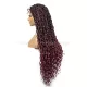 Boho Goddess Gypsy Locs Braided Wig With Curly Ends Full Lace 36 Inches