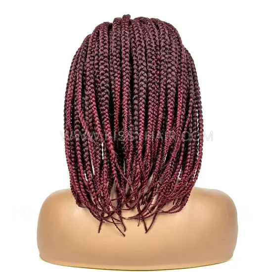 Perruque Bob Tressée avec Nattes Box Braids Full Lace