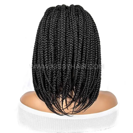 Perruque Bob Tressée avec Nattes Box Braids Full Lace