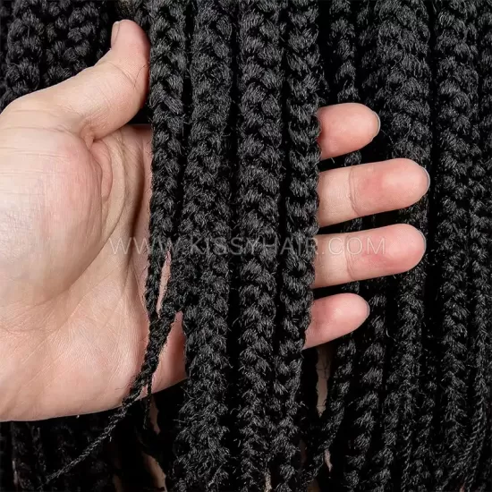 Perruque Bob Tressée avec Nattes Box Braids Full Lace