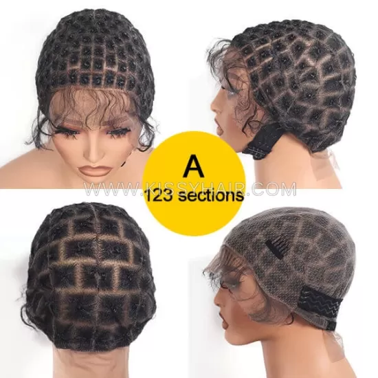 Braided Full Lace Wig Caps For Crochet Knotless Braids