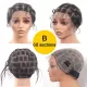 Braided Full Lace Wig Caps For Crochet Knotless Braids