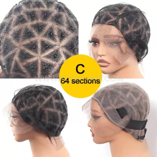 Braided Full Lace Wig Caps For Crochet Knotless Braids