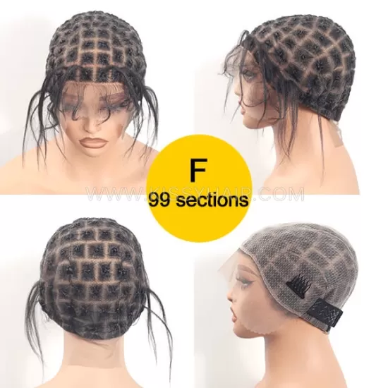 Braided Full Lace Wig Caps For Crochet Knotless Braids