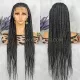 Cornrow Box Braids Braided Wig 13x7 Lace 32 Inches