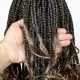 Peruca Trançada com Box Braids Deusa com Pontas Soltas Laço Frontal 9x6