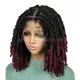 Knotless Butterfly Locs Bob Braided Wig 9x6 Lace