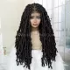 Knotless Butterfly Locs Braided Wig Full Lace 24 Inches