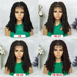 Knotless Passion Twist Braided Wig Full Lace