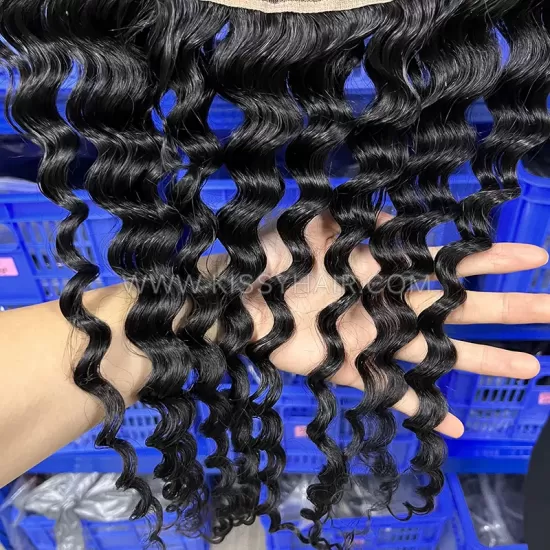 13x6 HD/ Transparent Lace Frontal Deep Wave