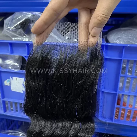 4x4 HD/ Transparent Lace Closure Loose Deep