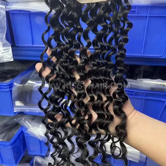 5x5 HD/ Transparent Lace Closure Deep Wave