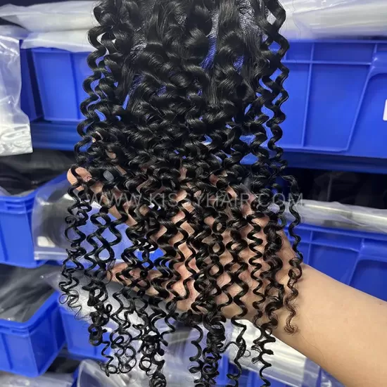 5x5 HD/ Transparent Lace Closure Jerry Curly