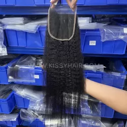 5x5 HD/ Transparent Lace Closure Kinky Straight