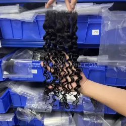 5x5 HD/ Transparent Lace Closure Water Wave 