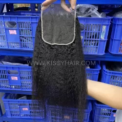 6x6 HD/ Transparent Lace Closure Kinky Straight