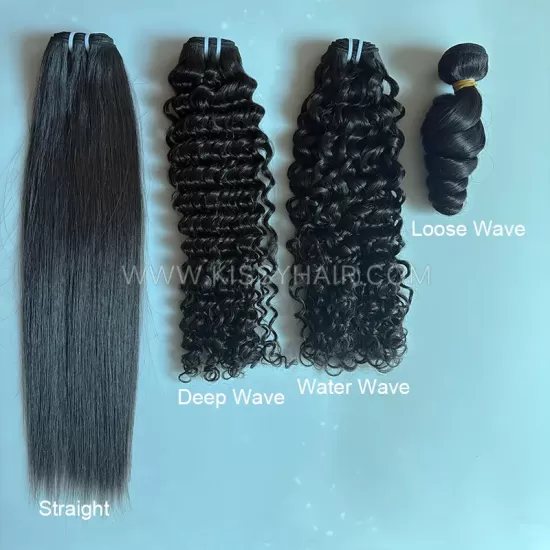 Different Textures 4-Bundle Raw Lao Hair Sample Pack