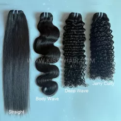 10A Different Textures 4-Bundle Raw Lao Hair Sample Pack