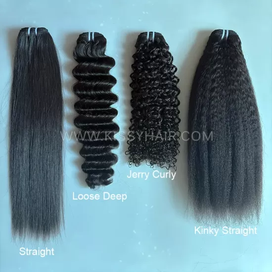 Different Textures 4-Bundle Raw Lao Hair Sample Pack