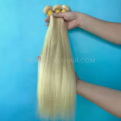 11A #613 Blonde Raw Human Hair Weave Bundle Straight