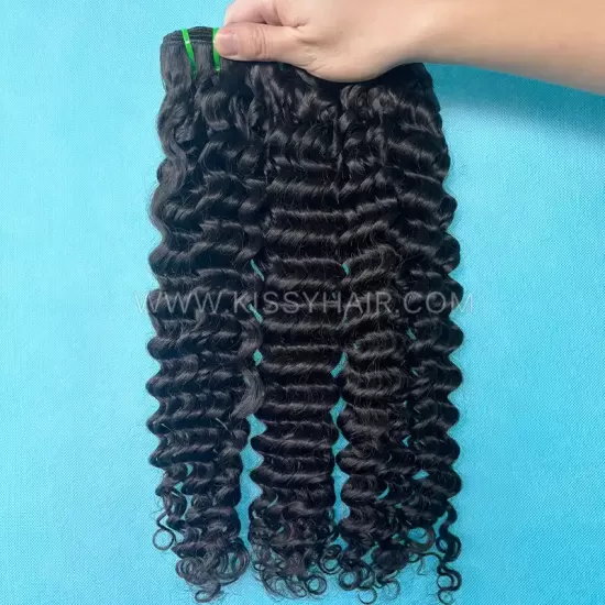 Raw Filipino Hair Weave Bundle Deep Wave