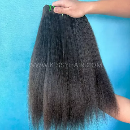 Raw Filipino Hair Weave Bundle Kinky Straight