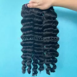 9A Raw Indian Hair Weave Bundle Loose Deep 