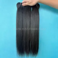 9A Raw Indian Hair Weave Bundle Straight 