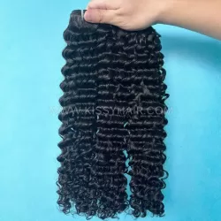 10A Extensions de cheveux laotiens bruts ondulés profonds