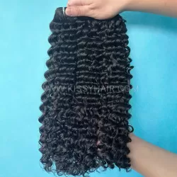 10A Extensions de cheveux laotiens bruts ondulés profonds