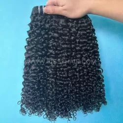 10A Extensions de cheveux laotiens bruts bouclés en tire-bouchon