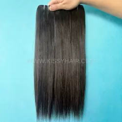 10A Extensions de cheveux laotiens bruts lisses