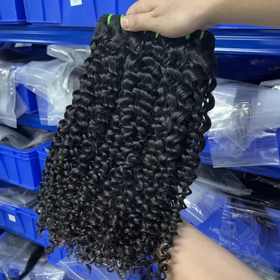 Raw Filipino Hair Weaves Bundles Jerry Curly