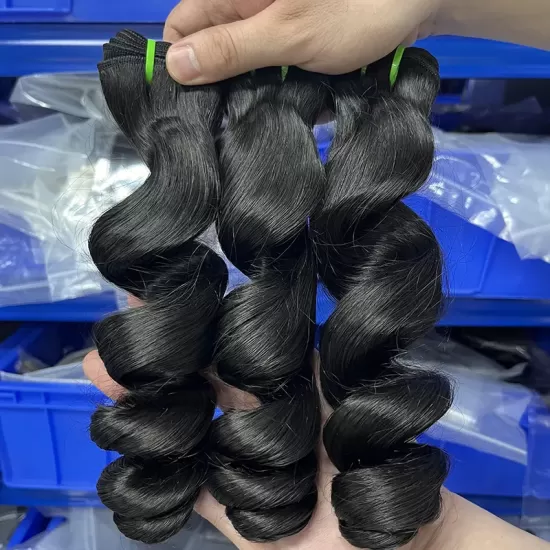 Pacote de trama de cabelo filipino cru onda solta