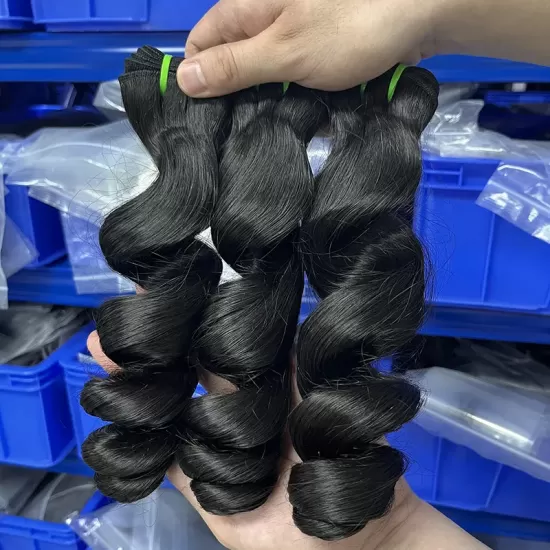 Pacote de trama de cabelo filipino cru onda solta