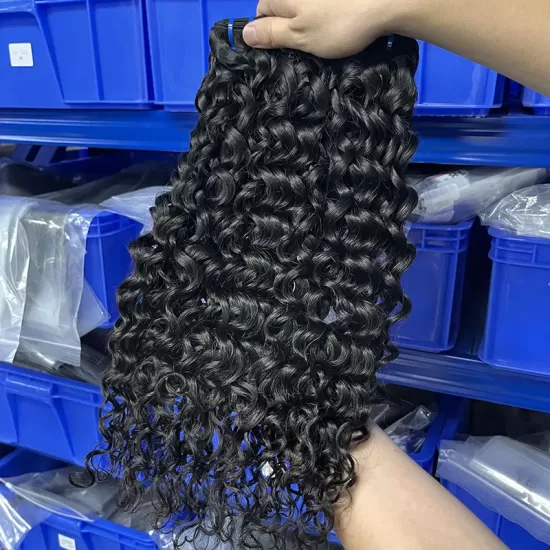 Raw Indian Hair Weave Bundle Water Wave