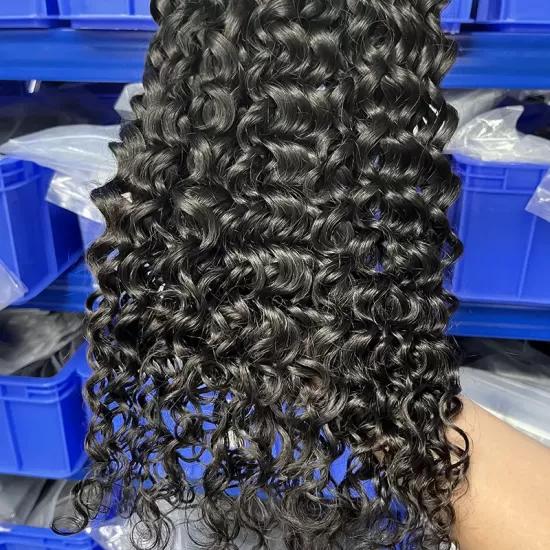 Raw Indian Hair Weave Bundle Water Wave