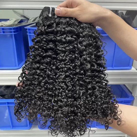 Raw Lao Hair Weave Bundle Jerry Curly