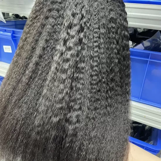 Raw Lao Hair Weave Bundle Kinky Straight