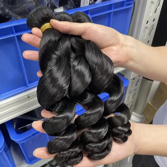 Mèches de cheveux vietnamiens de luxe, Loose Wave, vente en gros