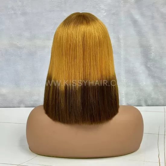 2x6 Cabelo Humano Virgem Dupla Tração Corte Reto Bob