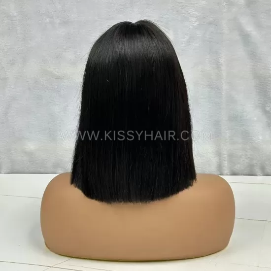 2x6 Cabelo Humano Virgem Dupla Tração Corte Reto Bob