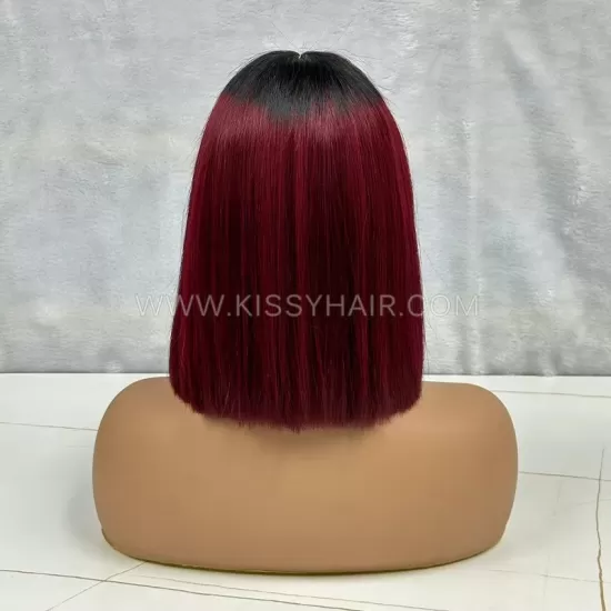 2x6 Cabelo Humano Virgem Dupla Tração Corte Reto Bob