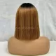 2x6 Cabelo Humano Virgem Dupla Tração Corte Reto Bob