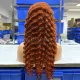 #350 Orange Color 13X4 Human Hair Wig