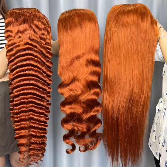 #350 Color 13X4 Human Hair Wig