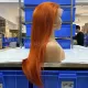 #350 Orange Color 13X4 Human Hair Wig