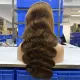 #4 Brown Color 13X4 Human Hair Wig