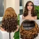 Peruca de Cabelo Humano Virgem Double Drawn 5x5 Cachos Elásticos